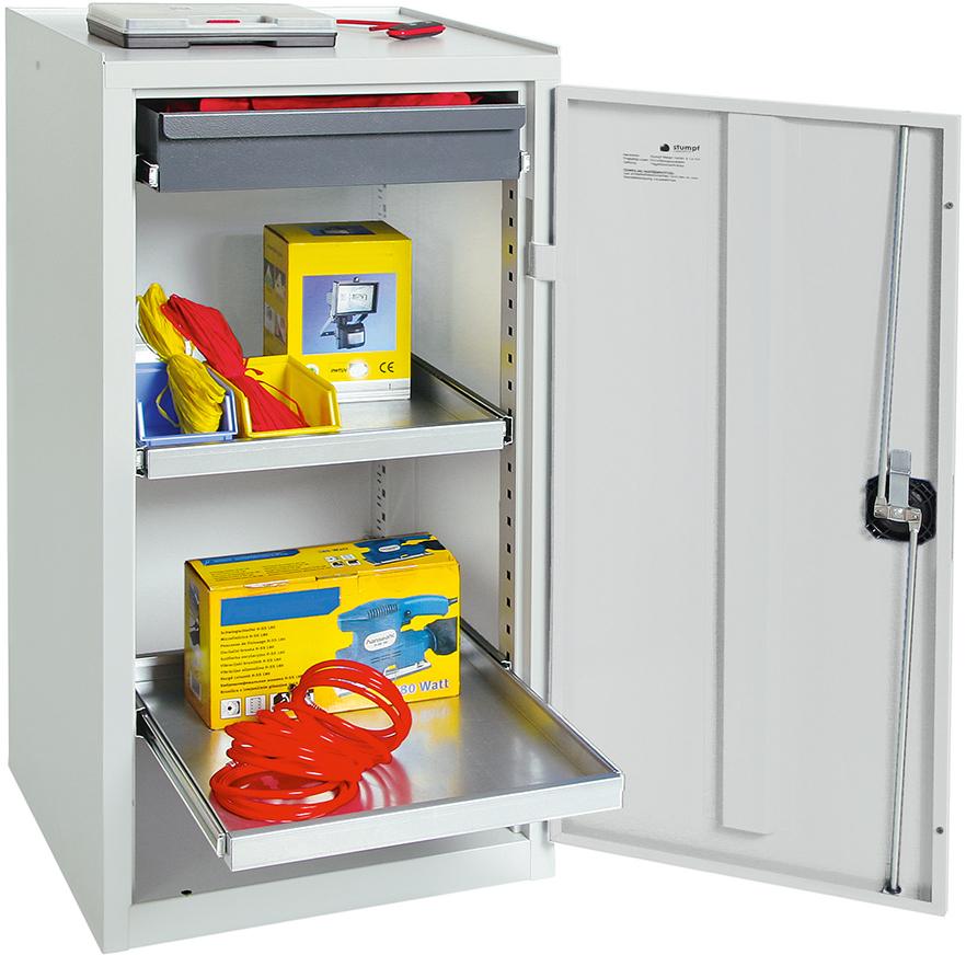 Stumpf Werkzeug- und Materialschrank Serie 3000, 1 Schublade, 2 Wannenböden