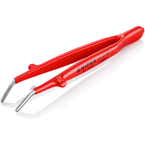 Knipex Universalpinzette 92 47 01 Isoliert 1000V Edelstahl gewinkelt 30°