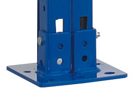 Schulte Fußplatte für Ständer S635-B20 und S645-B25 8mm Stärke Blau