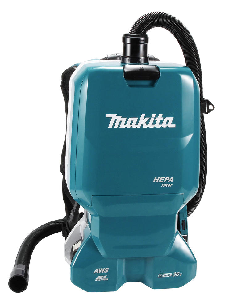 Makita Akku-Rucksackstaubsauger DVC665ZU 2x18V 110 mbar 6L HEPA AWS