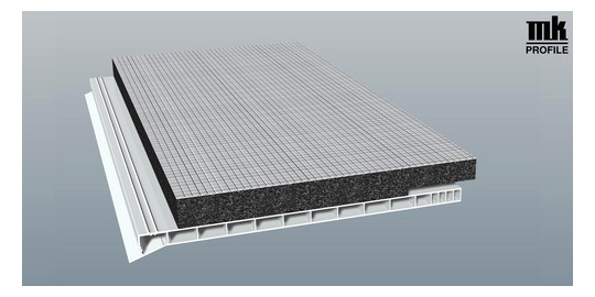 MENKE Rollladenkastendeckel D220 Flex 220mm weiß mit 20mm Flex-Isolierung 6m