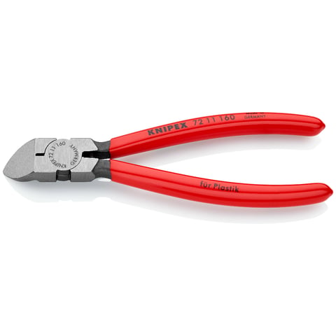 Knipex Seitenschneider für Kunststoff mit Kunststoff überzogen 160 mm, 72 11 160