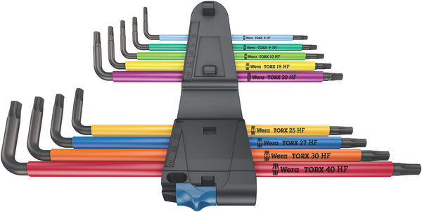967/9 TX XL Multicolour HF 1 L-key set with holding function, long, 9 pieces