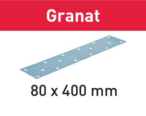 Schleifstreifen STF 80x400 P80 GR/50 Granat