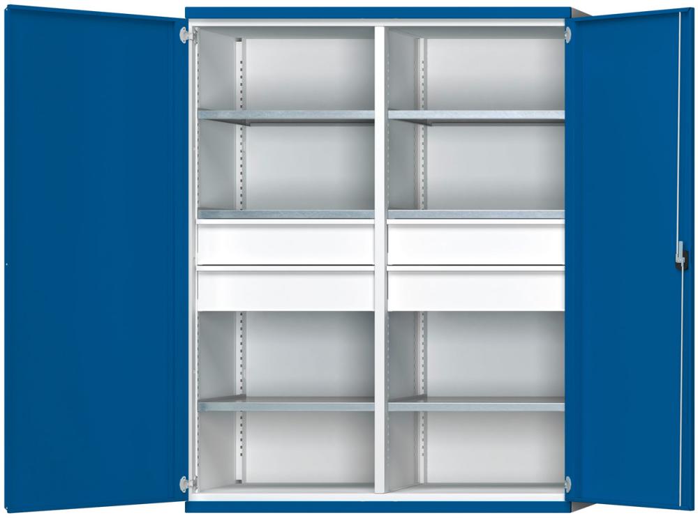 ANKE Schwerlastschrank mit Mittelwand, 4 Schubladen FH 180 mm