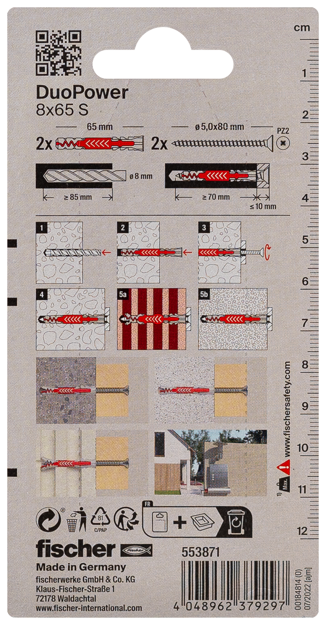 Produktbild, Text, Papier, QR Code
