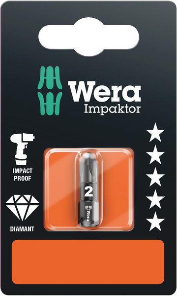 855/1 IMP DC SB Impaktor bits, PZ 2 x 25 mm