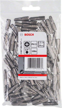 Bosch Schraubendreherbit PH3 Extra Hart 25mm Packung.