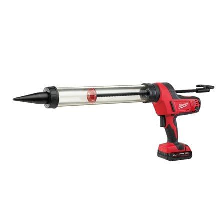 Milwaukee Akku-Kartuschenpresse C18 PCG 600T-201B mit 600ml Folienbeutelaufnahme