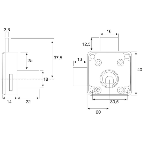 Maßzeichnung, CAD-Diagramm, Diagramm