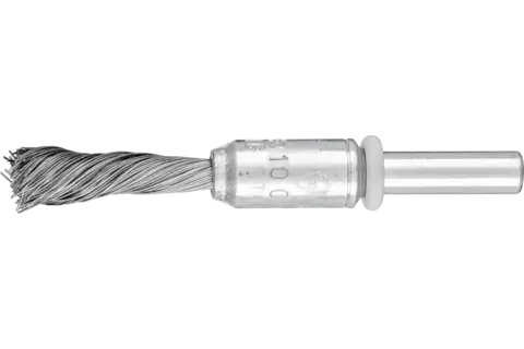 Pferd SINGLETWIST Pinselbürste gezopft PBGS Ø10mm Schaft-Ø6 mm Edelstahl-Draht-Ø0,20 (10 Stück)