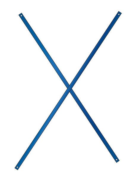 Schulte Kreuzstreben-Set K 1000 1250 mm RAL 5010 enzianblau