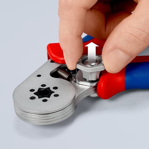 Knipex Crimp-Hebelzange 97 55 14 für Aderendhülsen 0,08-16 mm² Sechskant-Pressung