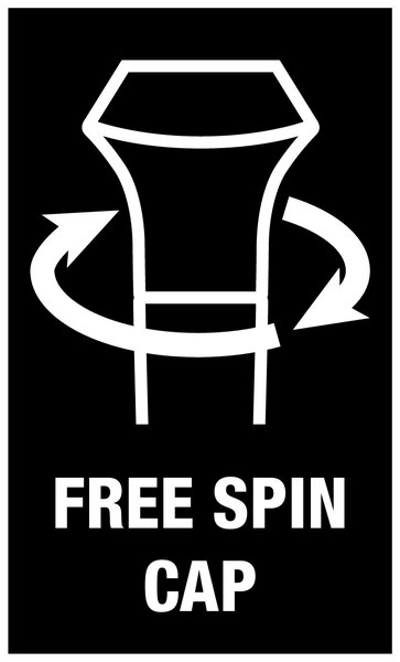 Kraftform Micro rotating cap, Schablone, Logo