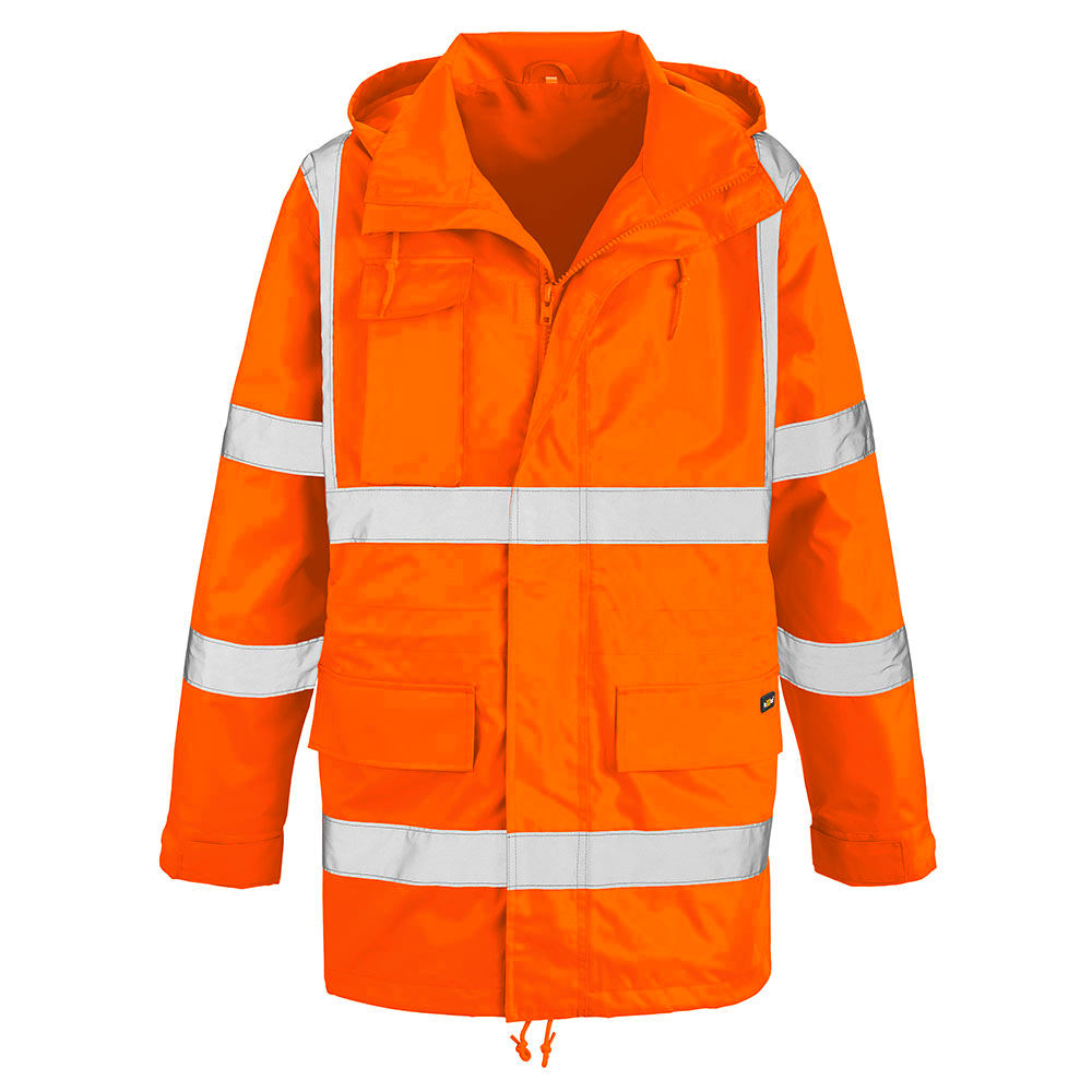 teXXor® Warnschutz-Regenjacke BARRIE 5XL, leuchtorange