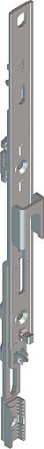 Roto NT/NX Getriebeverlängerung 450822 Stahl verzinkt 200mm Oberteil