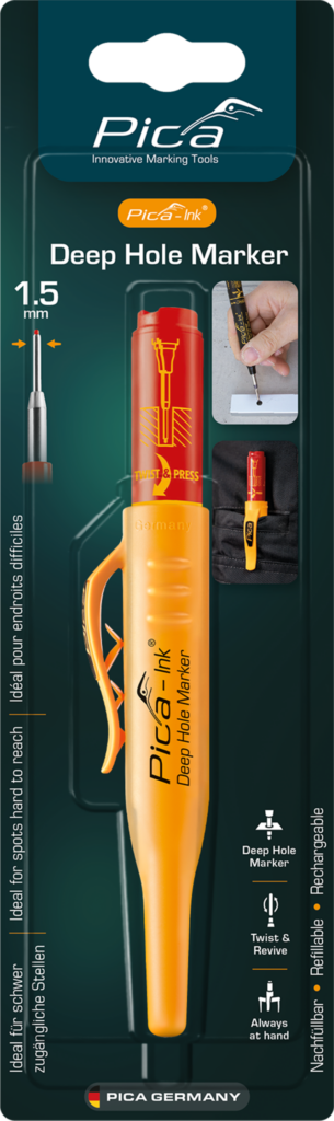 Pica Ink Tieflochmarker schwarz 150/46 Permanent