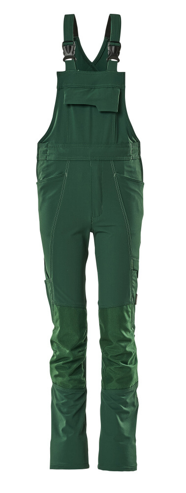 Mascot Latzhose für Kinder, ULTIMATE STRETCH Latzhose für Kinder Größe 104, grün