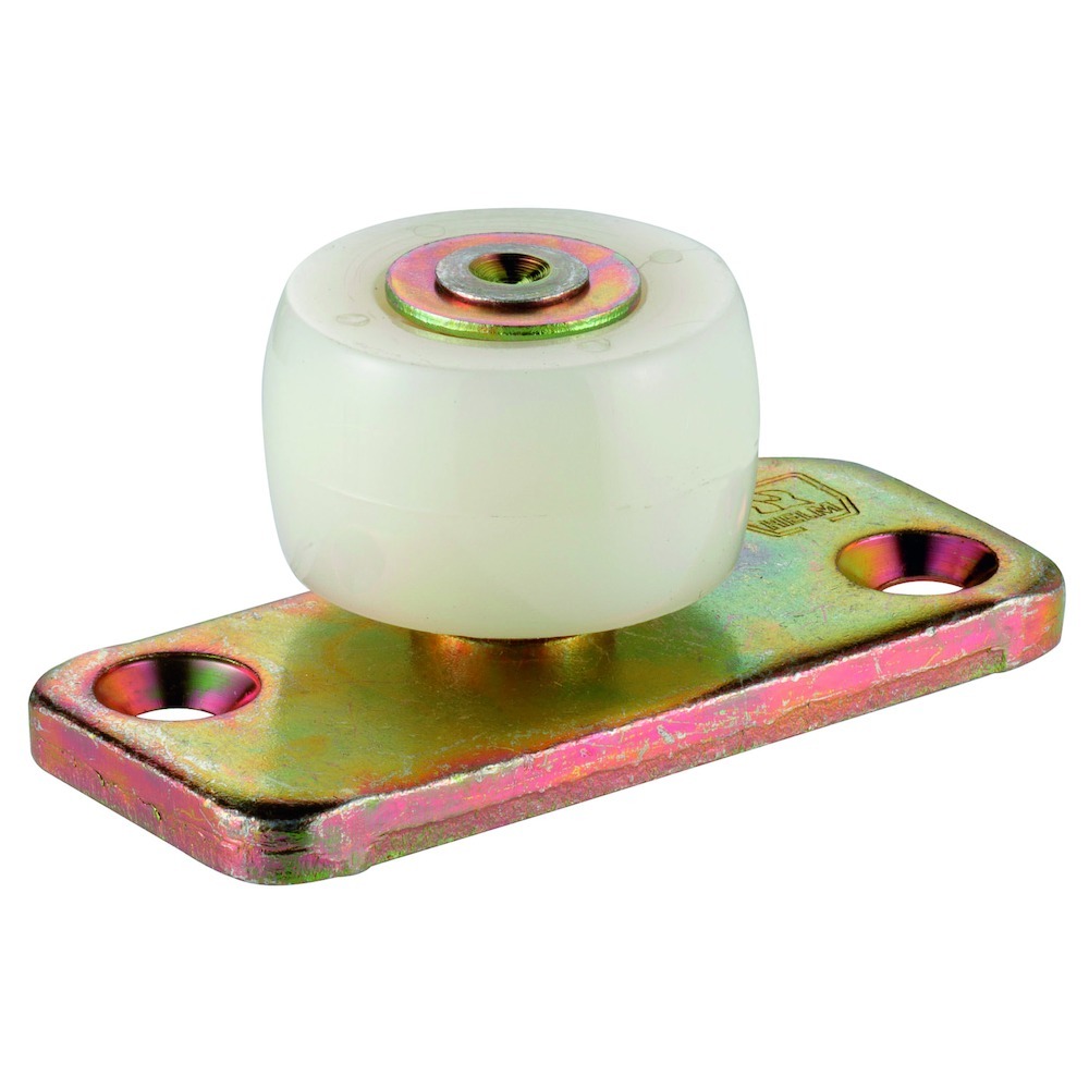 Produktbild Schiebetor-Gleitrolle, auf Bodenplatte, 459 PL,Rollen Ø 39mm, Stahl vz, Rolle KF