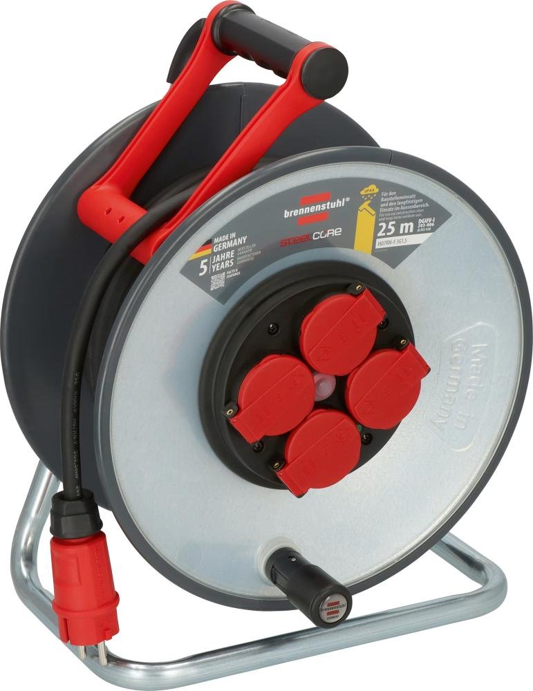 Brennenstuhl Professional SteelCore Kabeltrommel SC 2200 IP44 25m H07RN-F 3G2,5