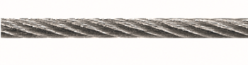 Vormann Stahldrahtseil 2 mm 7 x 7+Stahl Edelstahl V4A auf Spule 250 m