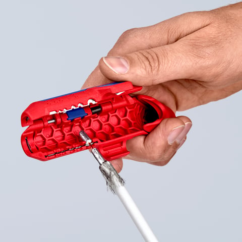 Knipex ErgoStrip® Universal-Abmantelungswerkzeug 16 95 01 SB für Rechtshänder