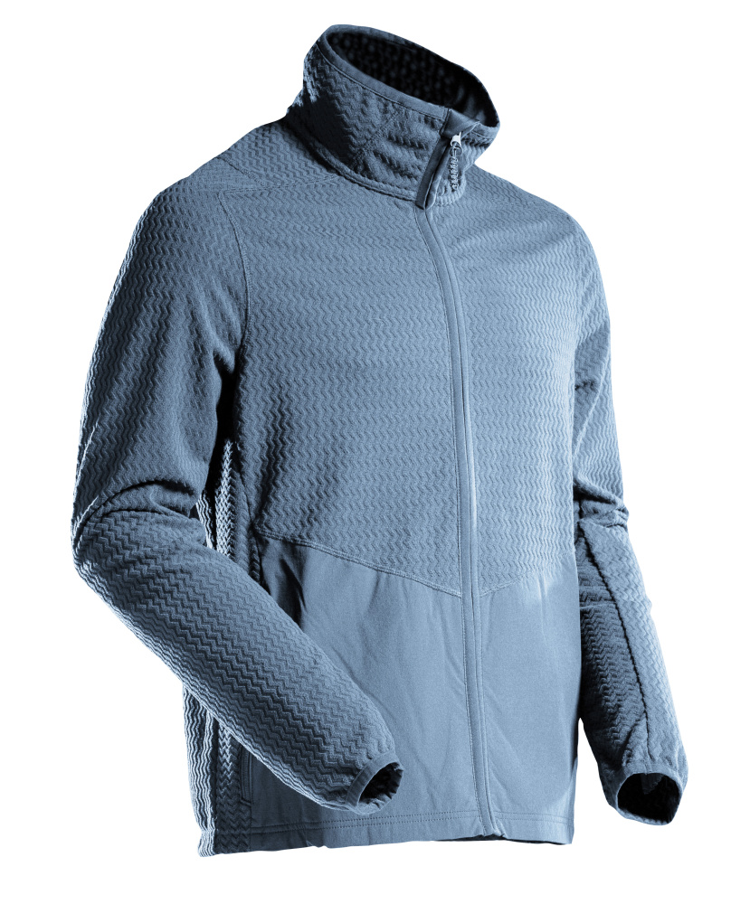 Microfleece Pullover mit Reißverschluss