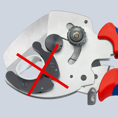 Knipex Rohrschneider 90 25 40 für Verbund- und Kunststoffrohre 210 mm