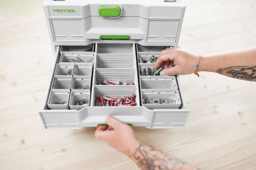 Sortainer³ SYS3-SORT/3 M 337, Schublade, Mobiliar, Kabinett, Haut, Tätowierung