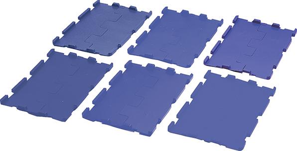 LA-KA-PE Klappdeckel blau für VTK / D600K,blau B600xT400 mm VE 4 Stk. LA-KA-PE