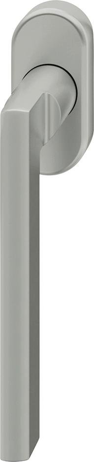 Fenstergriff ovale Ros. 7mm Stift. 10mm Nocken Stiftüberstand 24-38mm Edelstahl fein matt