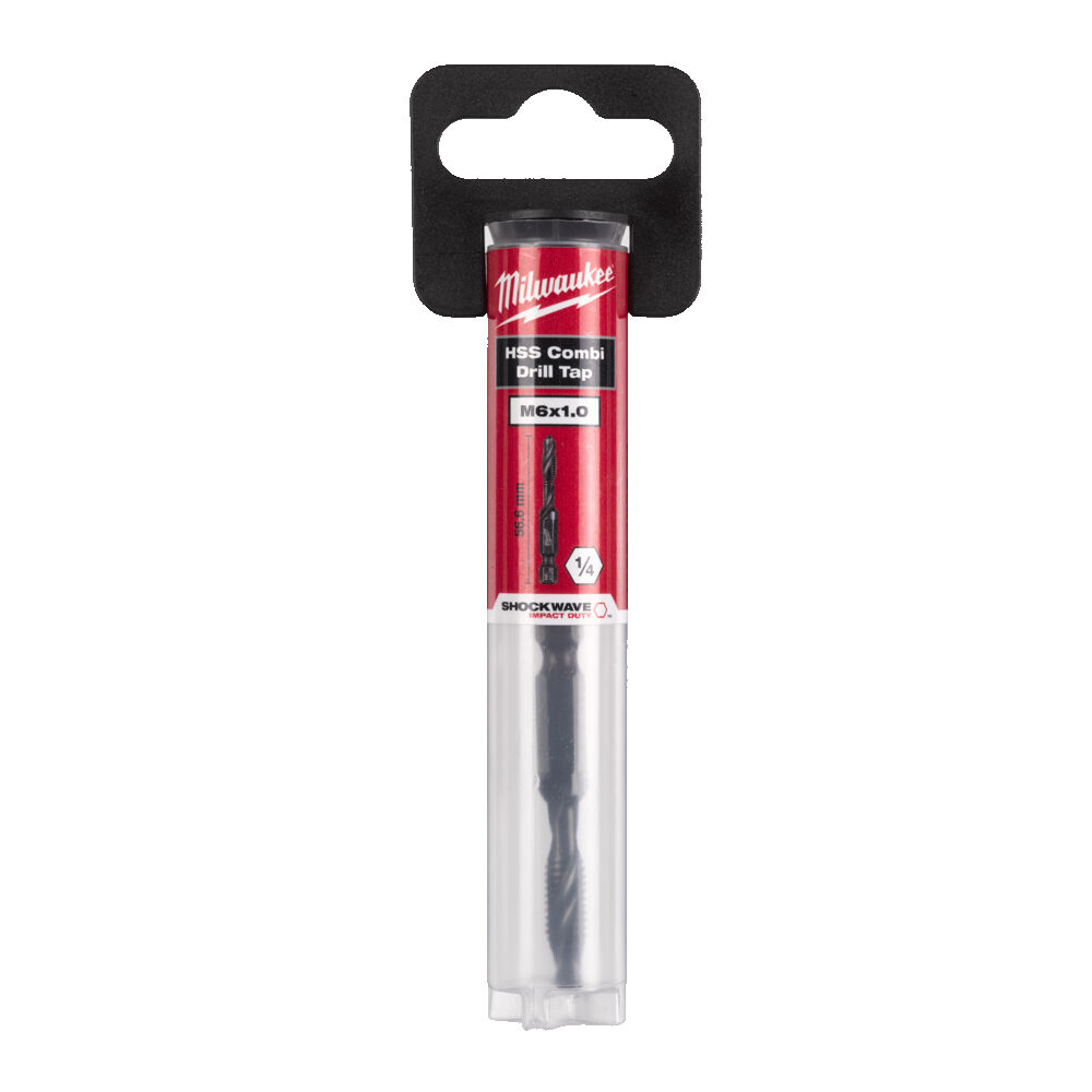 Milwaukee Kombi-Gewindebohrer HSS-G M6 x 57mm SHOCKWAVE