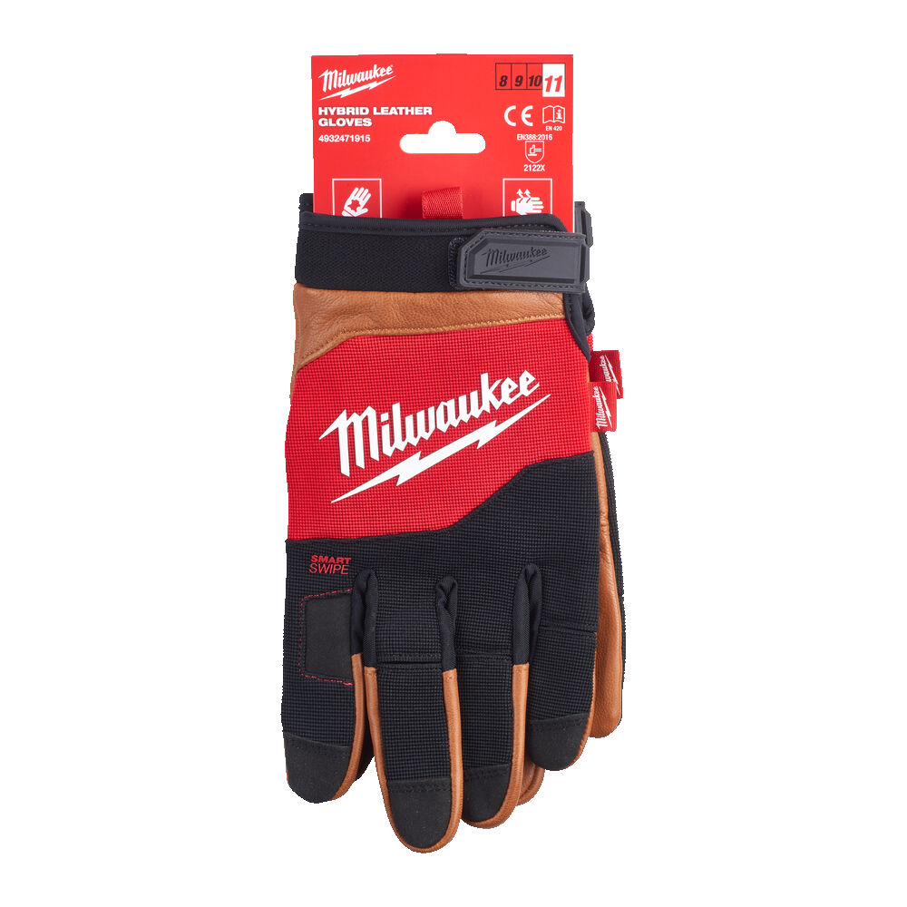 Milwaukee Hybrid Leder Arbeitshandschuhe XXL/11 mit Touchscreen-Funktion