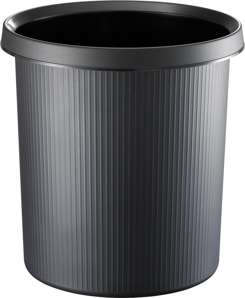 helit Papierkorb 18 l 320 mm schwarz helit