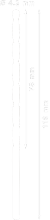 Bosch PRO Metal HSS-G 4,2 mm langer Spiralbohrer., schwarzer Stab, 119 mm Länge, 4,2 mm Durchmesser, geriffelter Schaft
