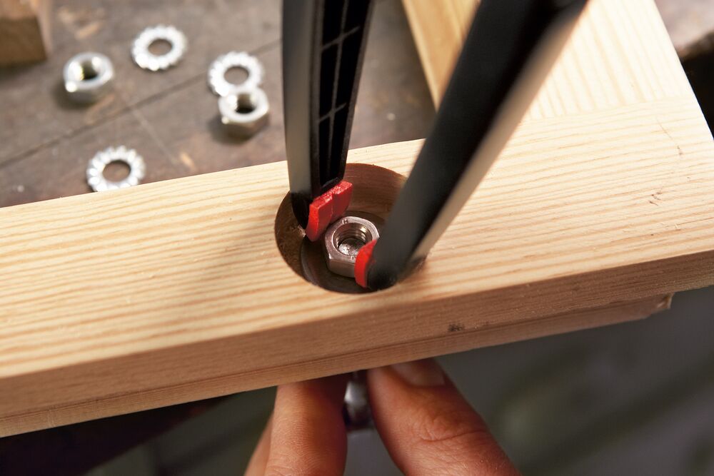 Bessey Federzwinge Clippix XCL5 lang und spitz 70mm x 110mm PA6 Kunststoff