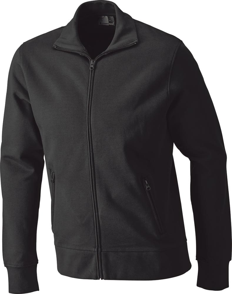 Promodoro Sweatshirtjacke, Gr. L schwarz