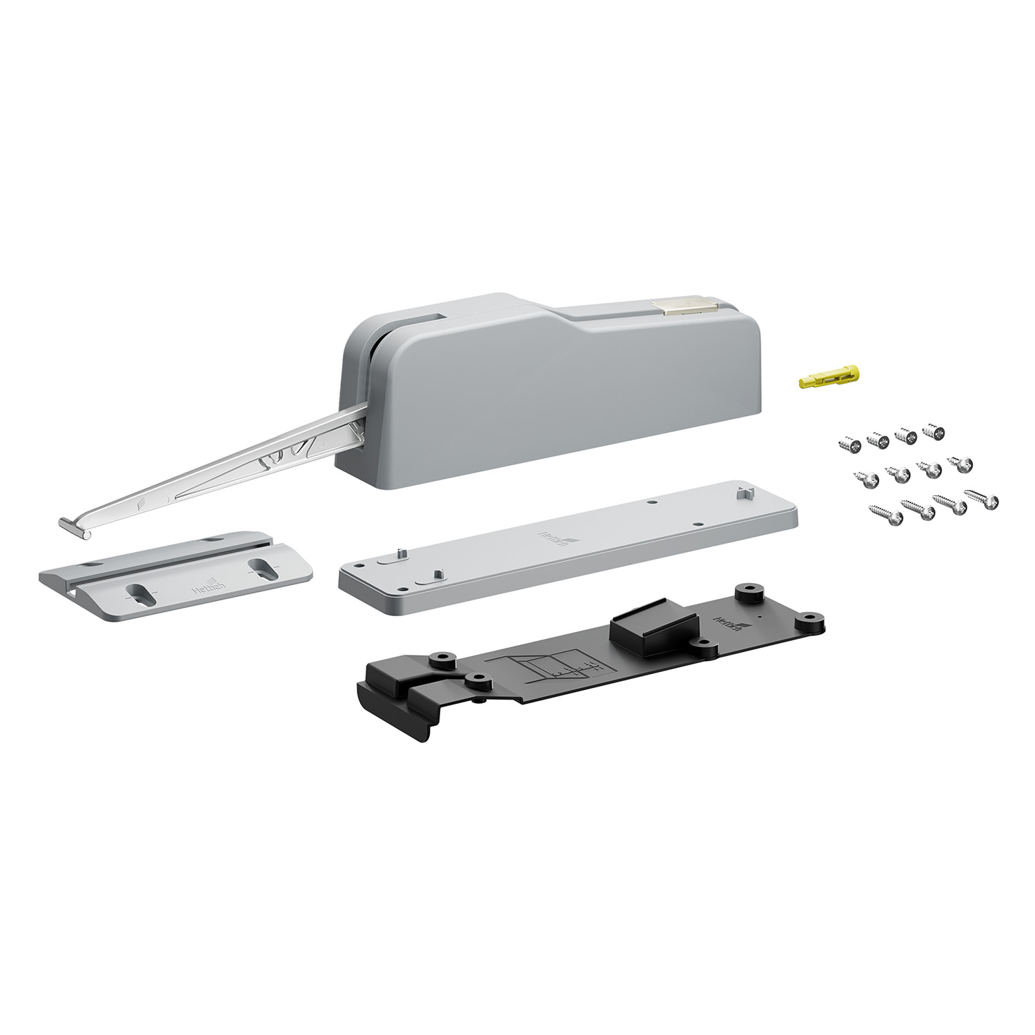 HETTICH WingLine L, Set Push to move und Pull to move, schwer, grau