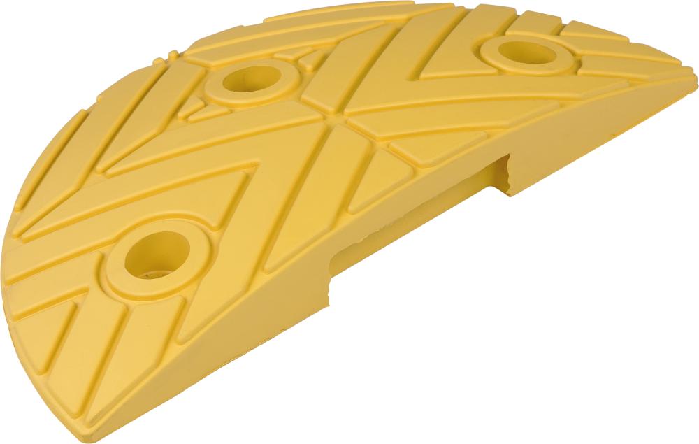 dancop Fahrbahnschwelle Endstück gelb B250xT420xH70 mm