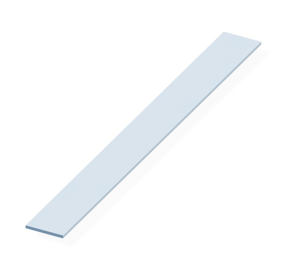 Vormann Alu-Profil Flachstange 15x2 mm, silber elox. 2000 mm lang