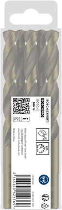 Bosch PRO stainless steel HSS-Co twist drill bit set., Spiralbohrer, Metallbohrer, Bohrerset, silberfarben