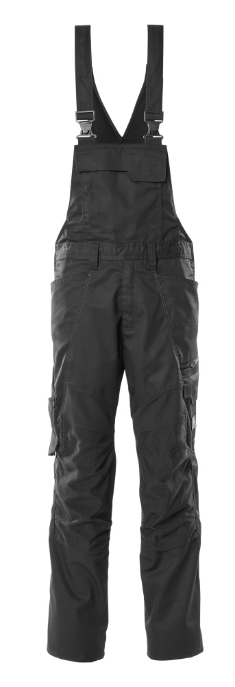 Produktfoto Mascot Latzhose, Knietaschen, Stretch-Einsätze Latzhose Größe 82C54, schwarz