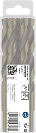 Bosch PRO stainless steel HSS-Co twist drill bit set, 5 pieces., Spiralbohrer, Metallbohrer, Stahl, Silberfarben, Set