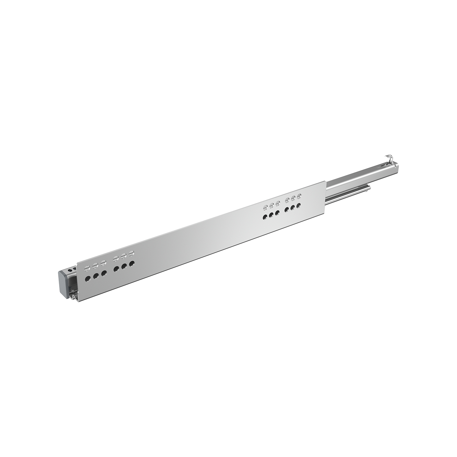 HETTICH Quadro V6+ Push to open, 520 mm, EB 12,5 mm, Belastbarkeit 50 kg, rechts