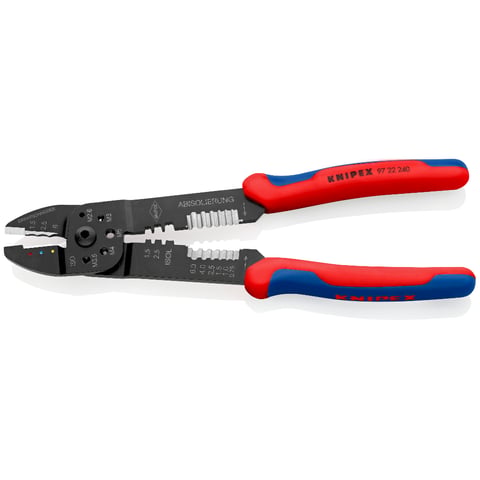 Knipex Crimpzange 97 22 240 für isolierte und unisolierte Steckverbinder 0,5-6,0 mm²