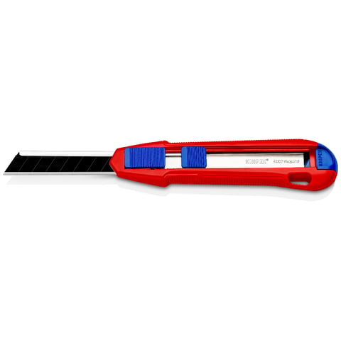 Knipex CutiX® Universalmesser 90 10 165 BK mit Stabilisierungsschiene und Magnesiumgehäuse