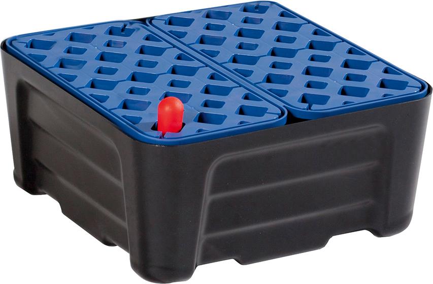 Produktbild asecos Kleingebindewanne mit PE-Gitterrost, aus Polyethylen