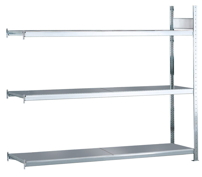 Schulte Weitspannregal WS 2000 Anbauregal 2000x1500x600mm Stahlböden Fachlast 400kg verzinkt