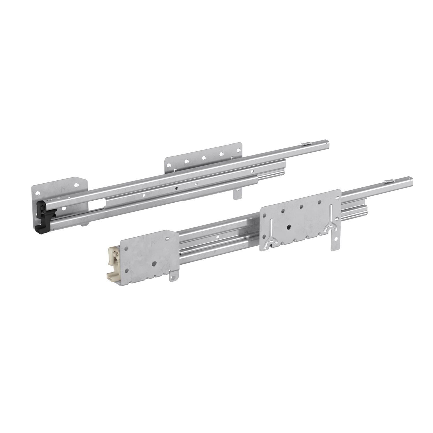 HETTICH Auszugsführung Quadro Duplex 25, Silent System kompatibel, Push to open kompatibel, EB 292 mm / 392 mm, 530 mm, links und rechts