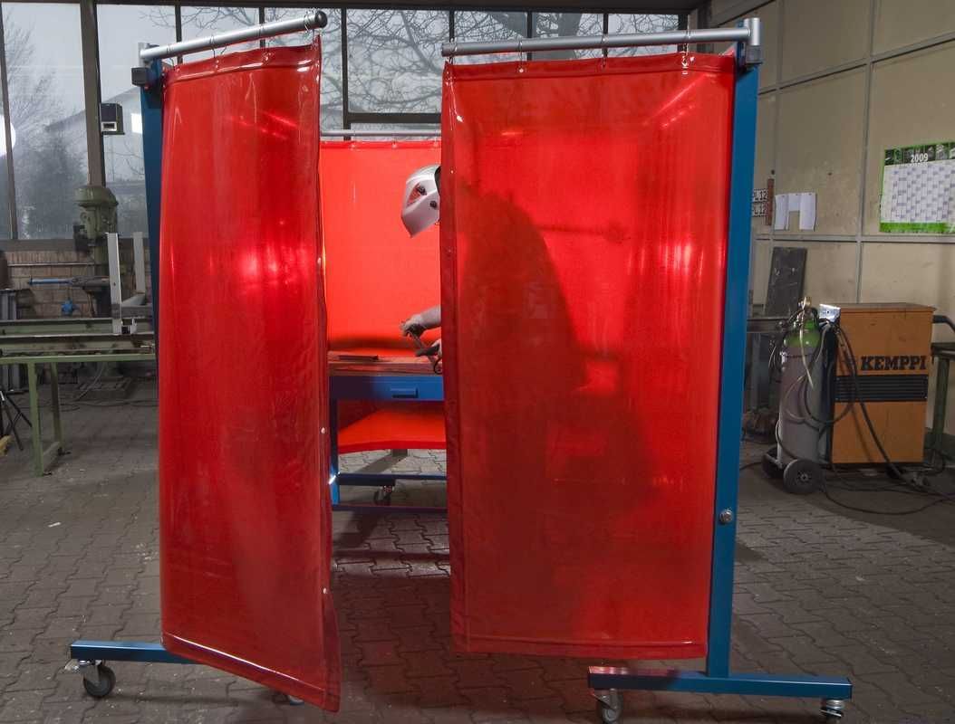 Sinotec Transtac Schweißervorhang T40 rotorange 1300x1600mm